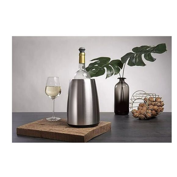 Vacu Vin Elegant Active Stainless Steel Wine Cooler-NIB - Picture 4 of 12